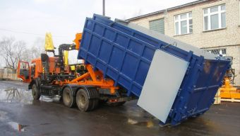 Аренда и услуги мусоровоза/бункеровоза Бункеровоз КАМАЗ Мультилифт - 27 м3 (16 тонн) Бункеровоз КАМАЗ Мультилифт - 27 м3 (16 тонн)