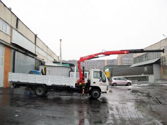 Аренда и услуги крана манипулятора ISUZU NQR75 (3 тонны) ISUZU NQR75 (3 тонны)